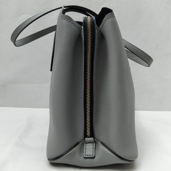 Marc Jacobs Women`s The Editor Griffin Rock Grey Zipper Satchel Shoulder Bag - Picture 4 of 16